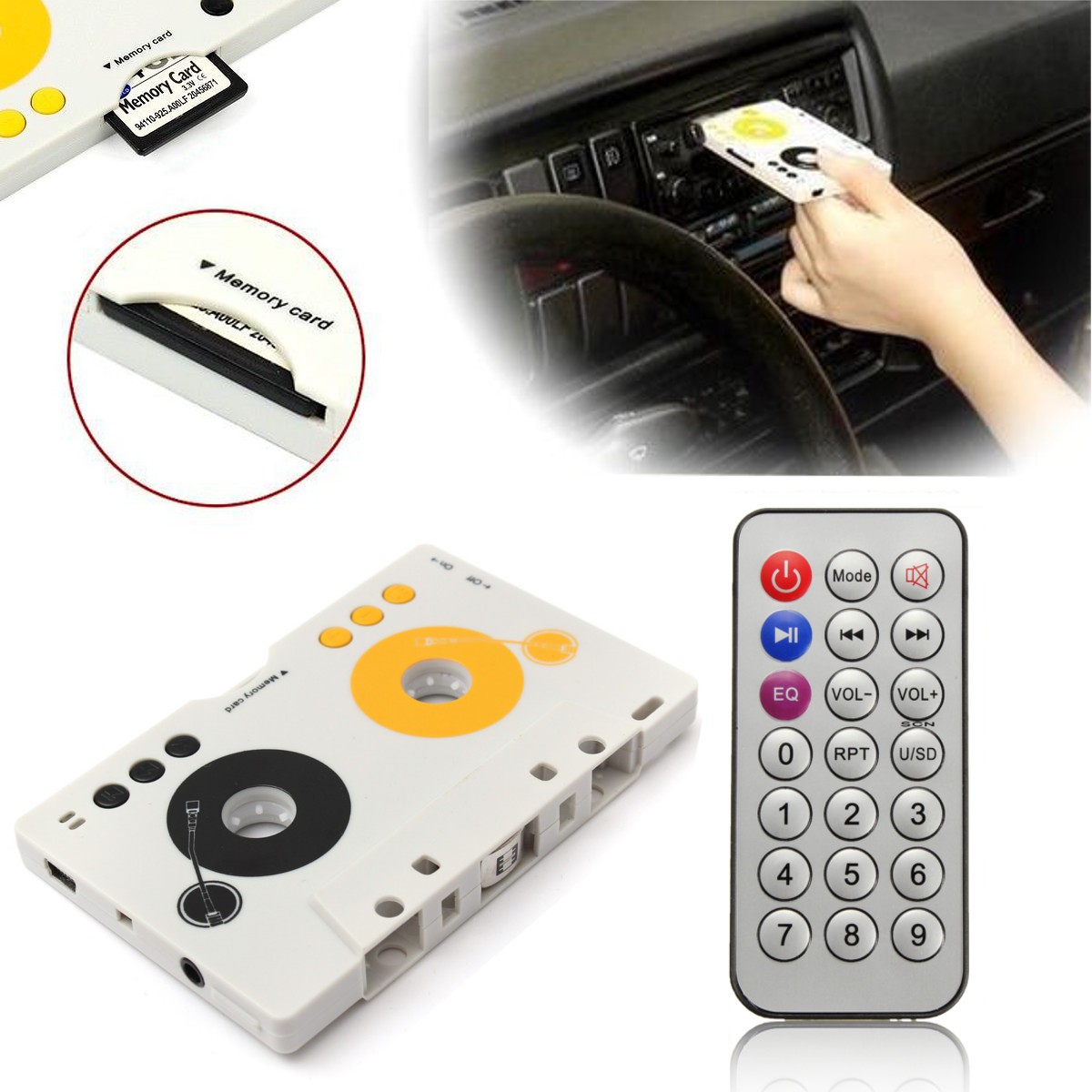 เครื่องเล่นmp3 บนเครื่องเล่นเทปรถยนต์