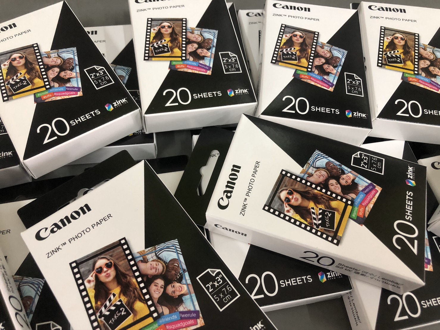 กระดาษฟิล์ม Print Canon ZINK ZP-2030 (1กล่อง/20แผ่น) 2x3 paper for CANON iNSPiC S ZV-123A,CV-123A PV-123,PV-123A