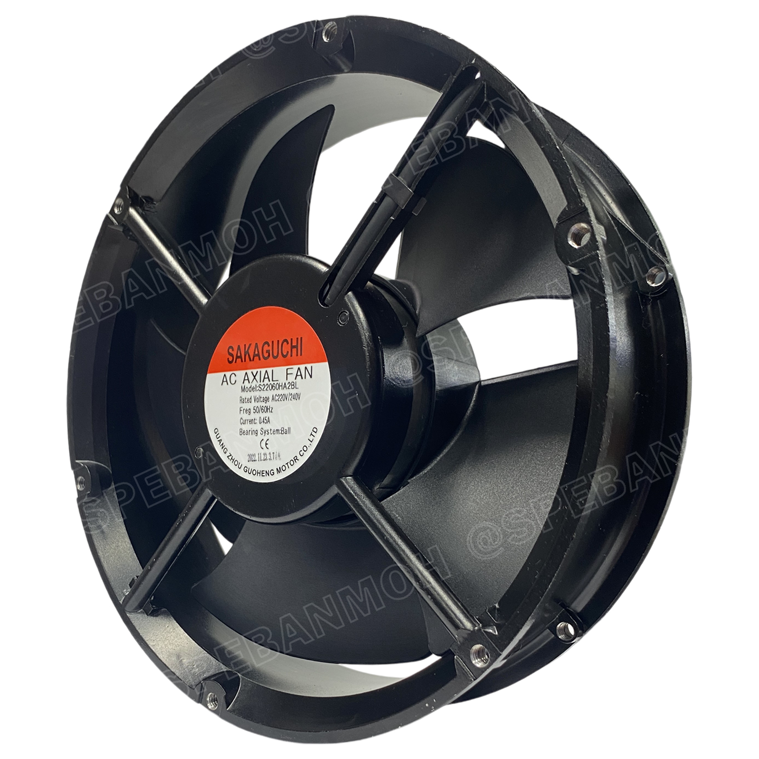 [ 1 ชิ้น ] GH22060HA2BL 220VAC พัดลมระบายอากาศ Axial Fan บอดี้เหล็ก พัดลมระบายอากาศ Axial Fan พัดลมระบายอากาศ Sakaguchi พัดลมระบายอากาศแบบลูกปืน พัดลมสี่เหลี่ยม พัดลมเหลี่ยมดำ พัดลมระบายเครื่อง พัดลมระบายความร้อน พัดลมอุตสาหกรรม พัดลม FAN Fan case compu
