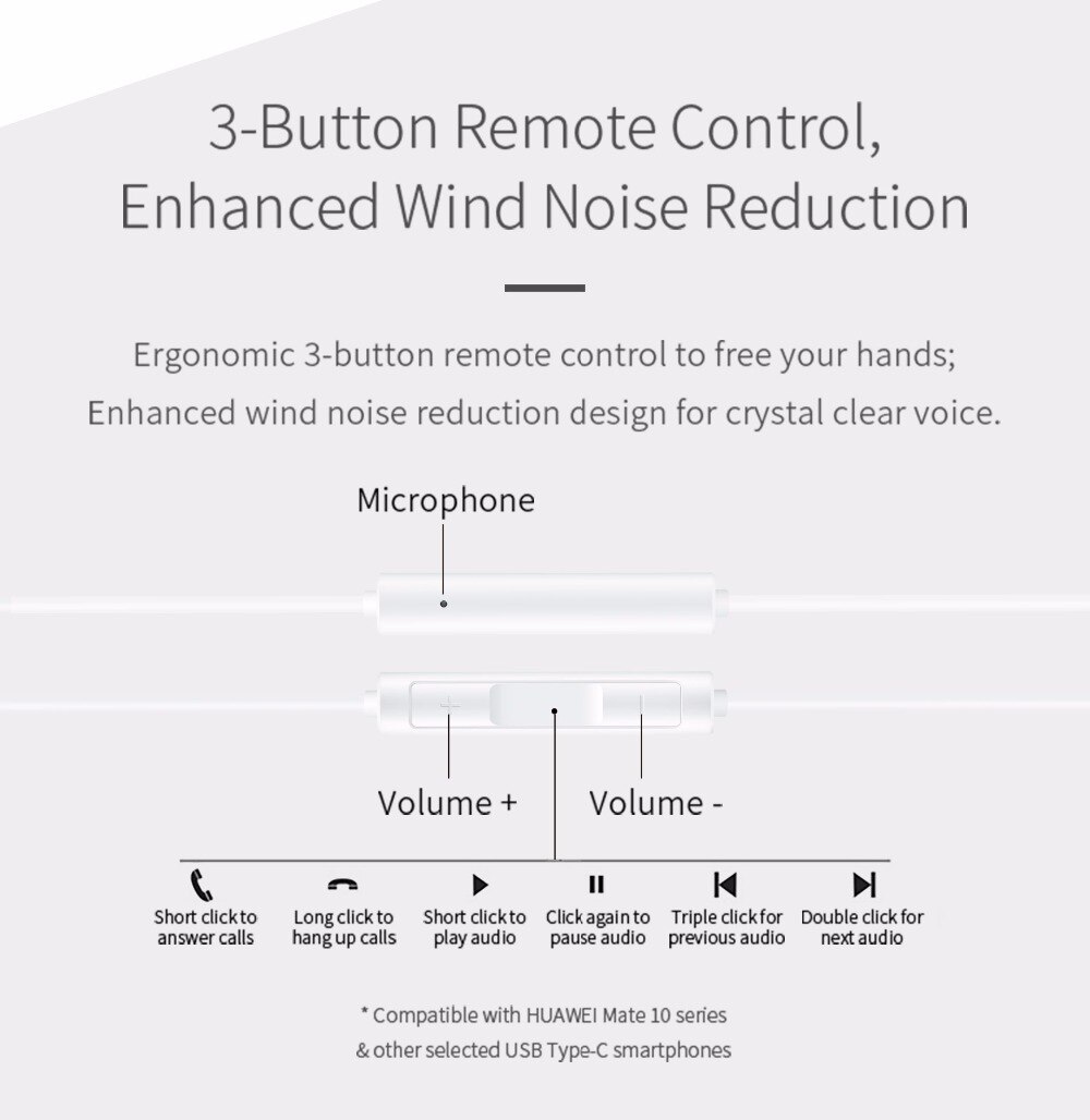 หูฟัง HUAWEI CM33 Classic Earphones (USB-C Edition) แท้ประกันศูนย์ไทย