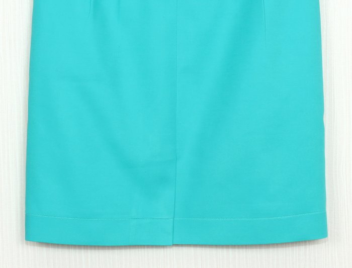 SK-242 กระโปรงแฟชั่น&ทำงาน ทรงสอบแบบผ่าหน้า ผ้าคอตตอนญี่ปุ่น สีฟ้าเทอร์คอยซ์