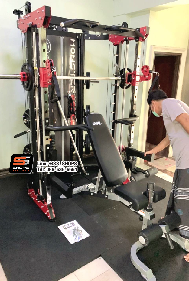 สมิทแมชชีน Smith Machine Monster Force G11+ม้านั่ง204+แผ่นน้ำหนัก 50 kg