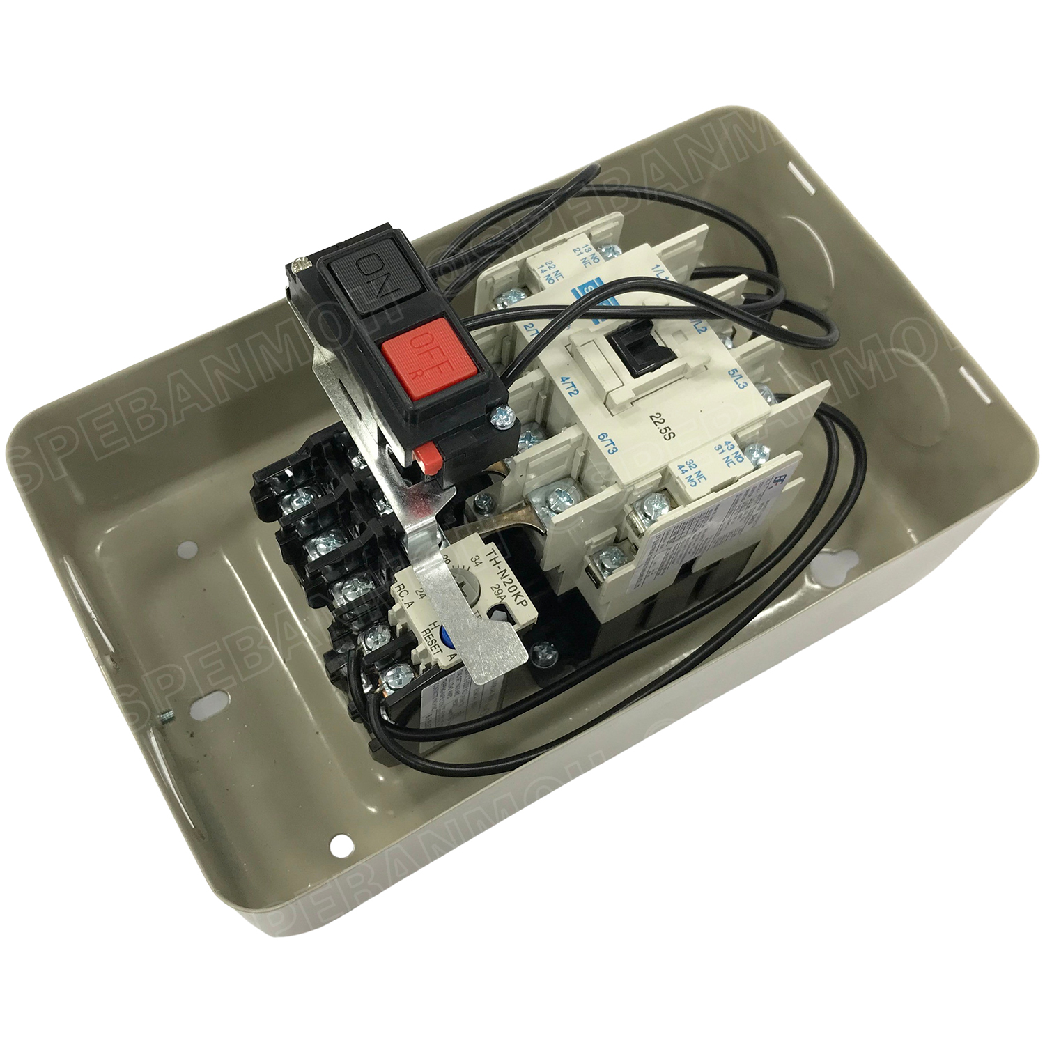 [ 1ชิ้น ] MS-N35 เลือกคอลย์ 220V : 380V Magnetic Contactor + Overload [ S-N35 + TH-N20KP 29A ( 24-34A ) ] แมกเนติก คอนแท็คเตอร์ 40A + โอเวอร์โหลด พร้อมสาย วงจรสตาร์ท สต็อป แมกเนติกพร้อมสวิทช์ Start - Stop BF แมกเนติก สตาสเตอร์ แมกเนติกสวิทช์