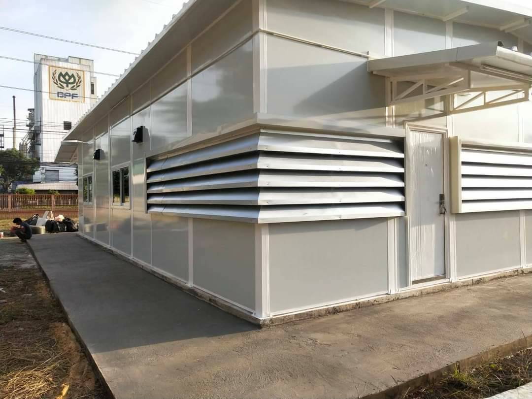 โกดังสำเร็จรูปผนังหลังคากันร้อนEPSโฟม HW-C 9x12x3.2m.