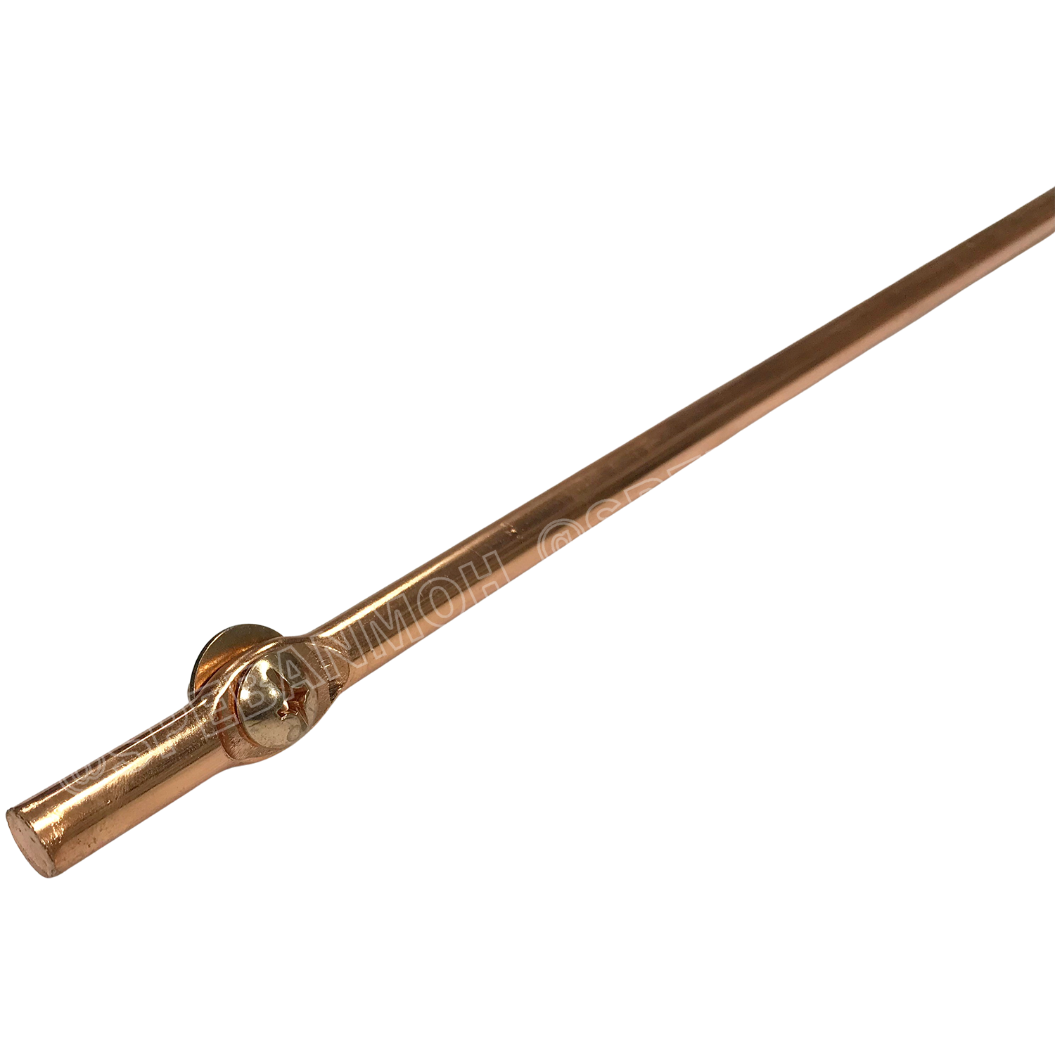 [ 1ชิ้น ] บาร์ทองเหลือง แท่งกราวด์ Ground Bar Ground Rod แท่งกราวด์ กราวด์ร๊อดชุบทองแดง Screw Type แท่งกราวด์ ชุบทองแดง หลักดิน Grounding Electrode Earth Electrode แท่งหลักดิน