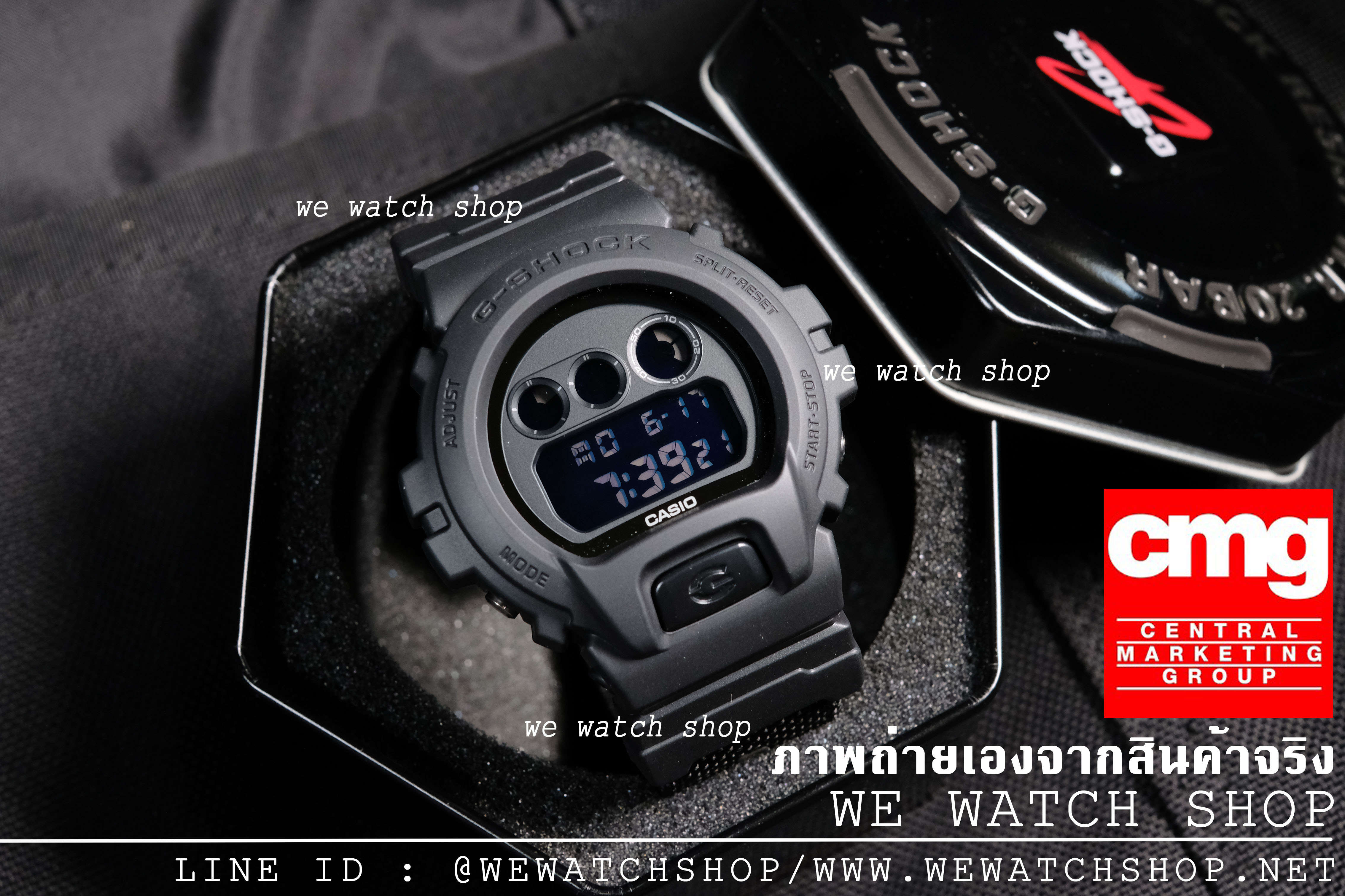 CASIO G-SHOCK รุ่น DW-6900BBN-1DR สีดำ สินค้าของเเท้ รับประกันศูนย์ CMG