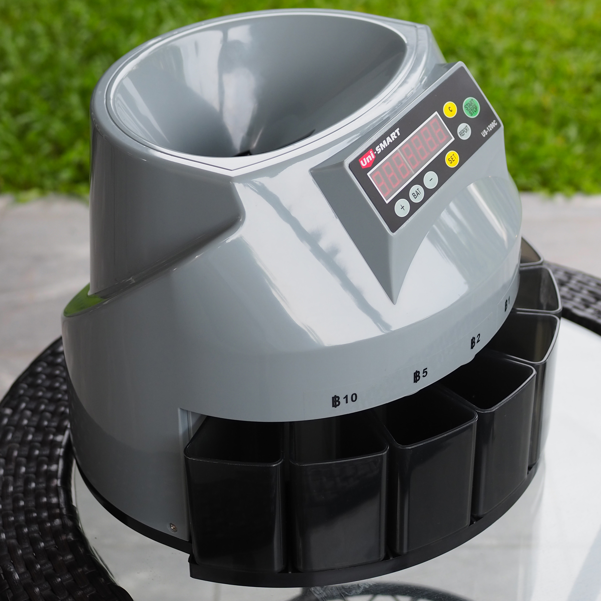 Uni-SMART เครื่องนับเหรียญ คัดแยกเหรียญ Coun counter, Coin sorter รุ่น US-1200C