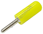 [ 5ชิ้น ] ปลั๊กกล้วย บานานาเข็ม BNN-012 (Mini Banana) ∅ 2 mm สีเหลือง / YEL