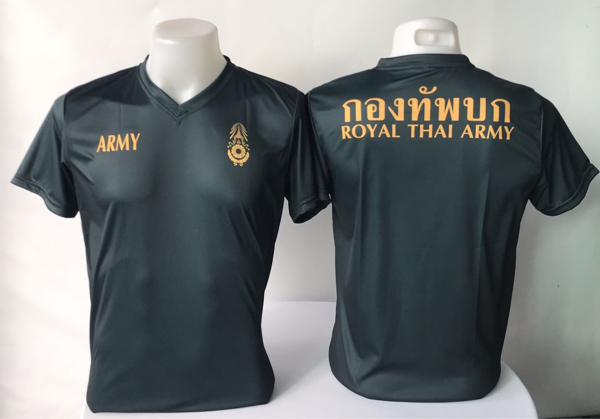 รับผลิตเสื้อกีฬาพิมพ์ลาย คอวี