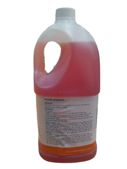 กรีนมายด์ สตริป น้ำยาลอกแวกซ์ 3.8 L 4 แกลลอน ใช้ล้างลอกเคลือบเงาพื้น หรือแวกซ์ ใช้ขจัดคราบน้ำมันและสิ่งสกปรกต่าง ๆ