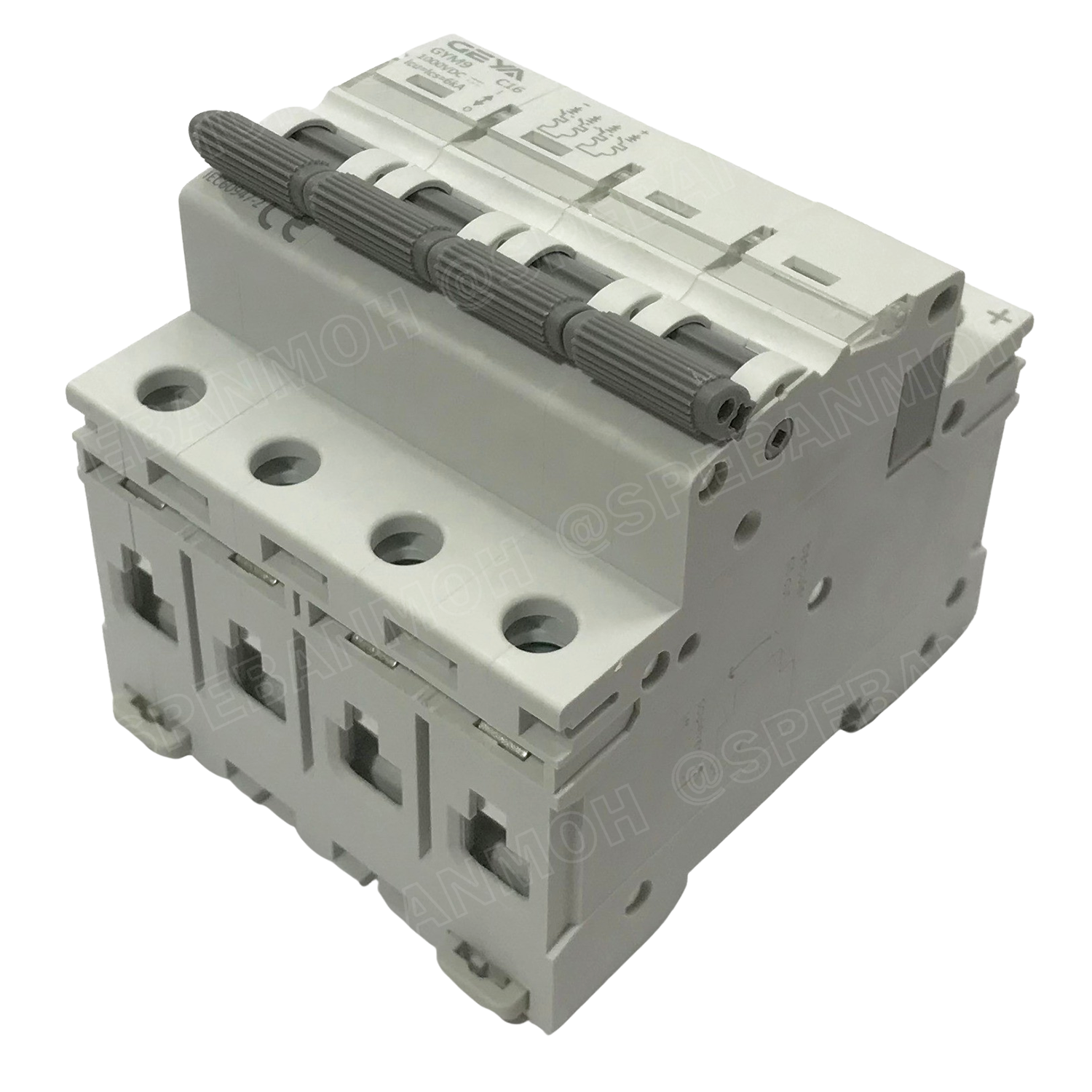 [ 1 ชิ้น ] GYM9 4P เบรกเกอร์ DC 4P ดีซี 4 โพล 4 Pole DC Breaker 1000 VDC DC Circuit Breaker 4P สำหรับงาน solar cell เบรกเกอร์ไฟฟ้าโซลาร์เซลล์ DC ป้องกันกระแสเกิน ใช้ได้กับไฟฟ้ากระแสตรง DC เบรกเกอร์ DC 1P DC Solar Breaker เซอร์กิตเบรกเกอร์ MCB Breaker DC G