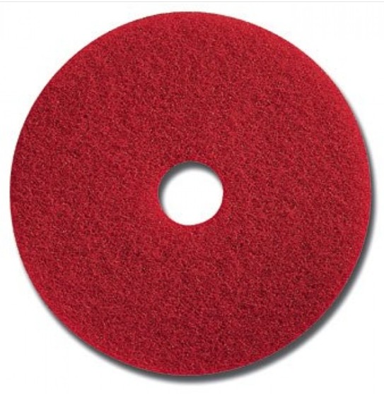แผ่นขัดเงาพื้น สีแดง 3M Red Buffer 5100