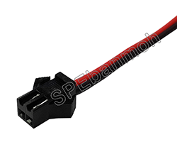 [ 3คู่ ] ปลั๊กดีซี ดำ-แดง ขั้วดำ ขนาดสาย 22 AWG DCW-2P-002