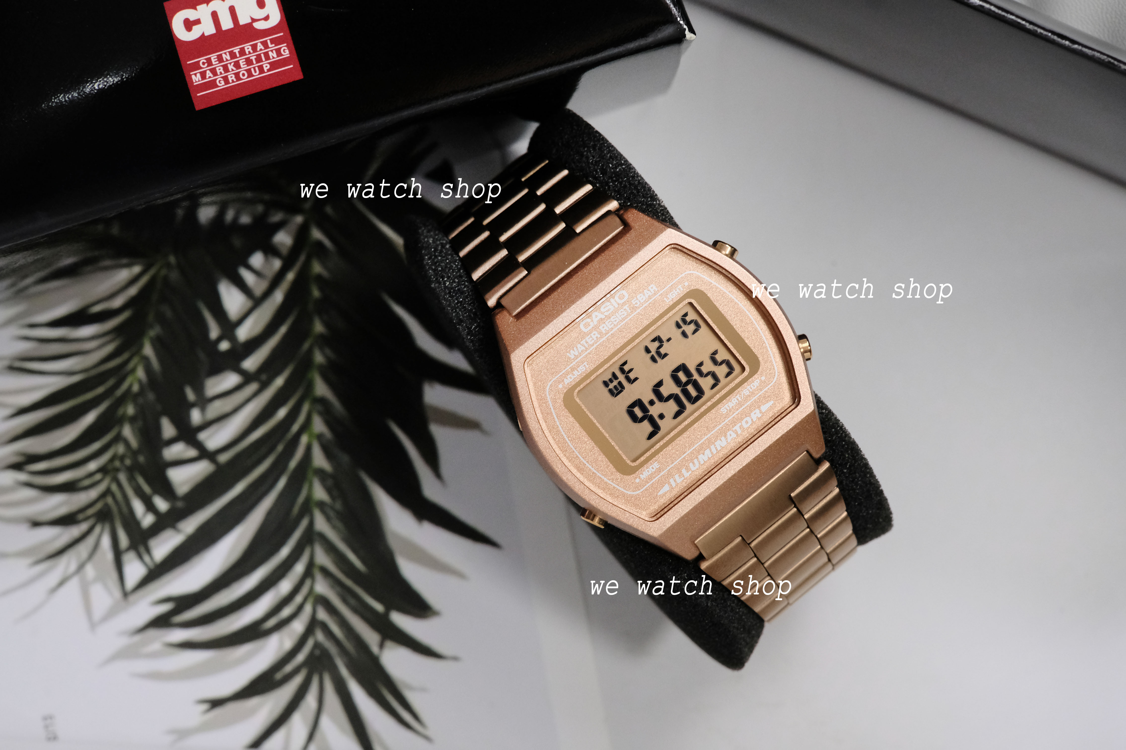 Casio นาฬิกาข้อมือ Classic รุ่น B640WC-5ADF สี PINK GOLD สินค้าของ 