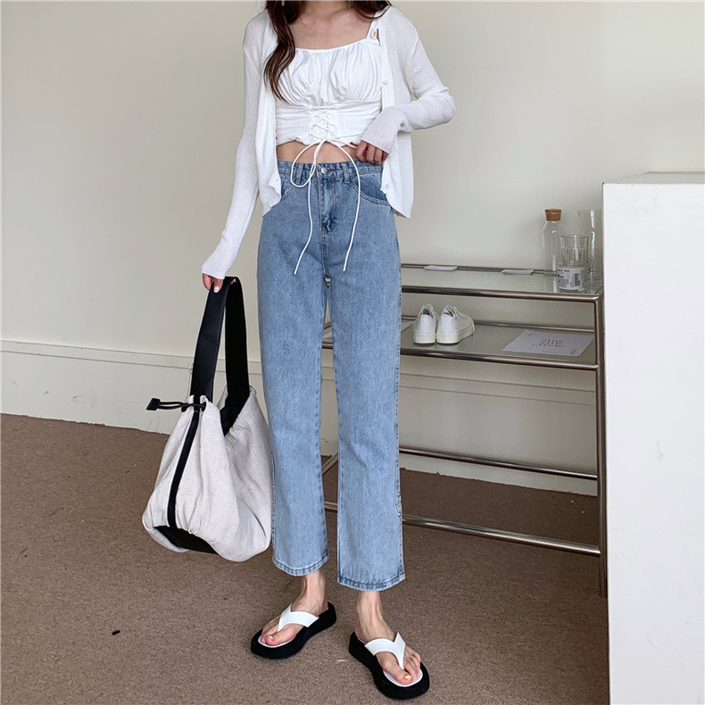 JINA Boyfriend jeans กางเกงยีนส์ขา 9 ส่วน