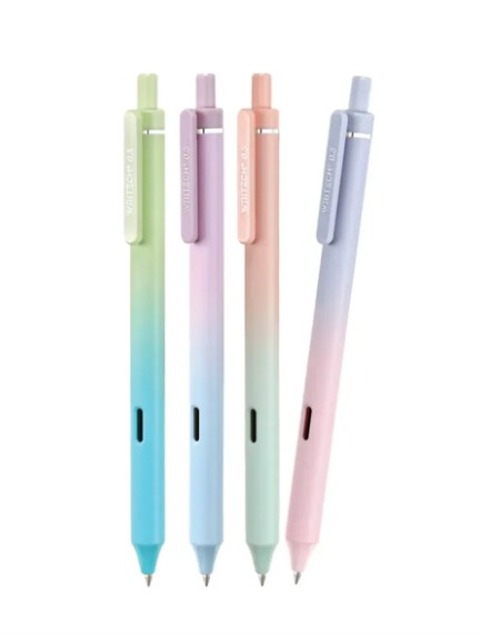 ปากกาเจล Writech รุ่น Ombre gel pen W-0171 หัวปากกา 0.7 มม. หมึกสีน้ำเงิน กดไร้เสียง
