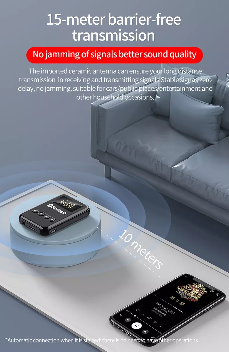 เครื่องเล่น MP3 บูลทูธ MP3 Player Bluetooth LCD Music เมม16GB+ตัวอ่านการ์ด+สาย AUX+สายชาร์จ อุปกรณ์เสริมครบเซ็ต!!