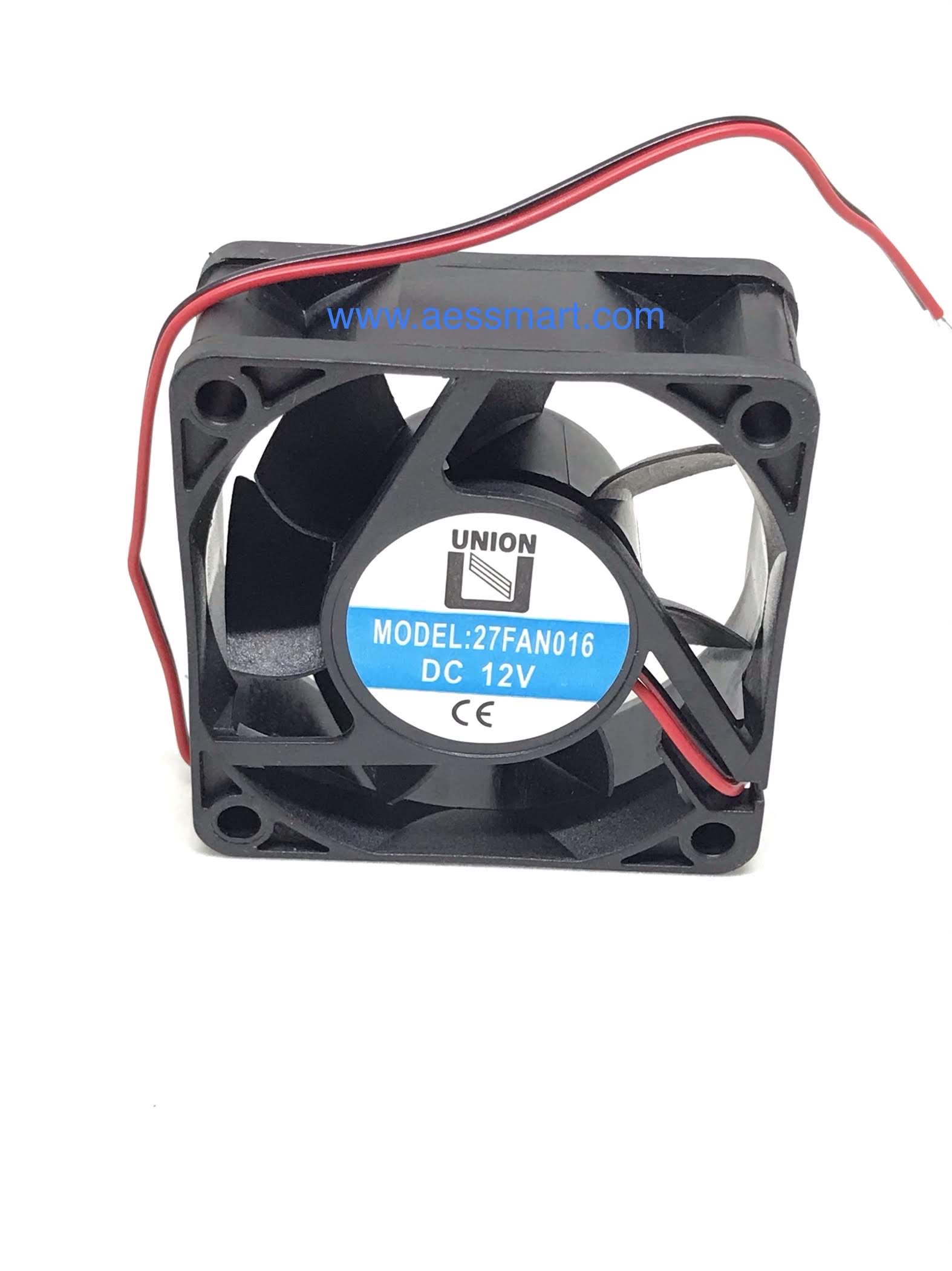 27FAN016 : พัดลม DC 12V ขนาด 60x60x25mm. (UNION)