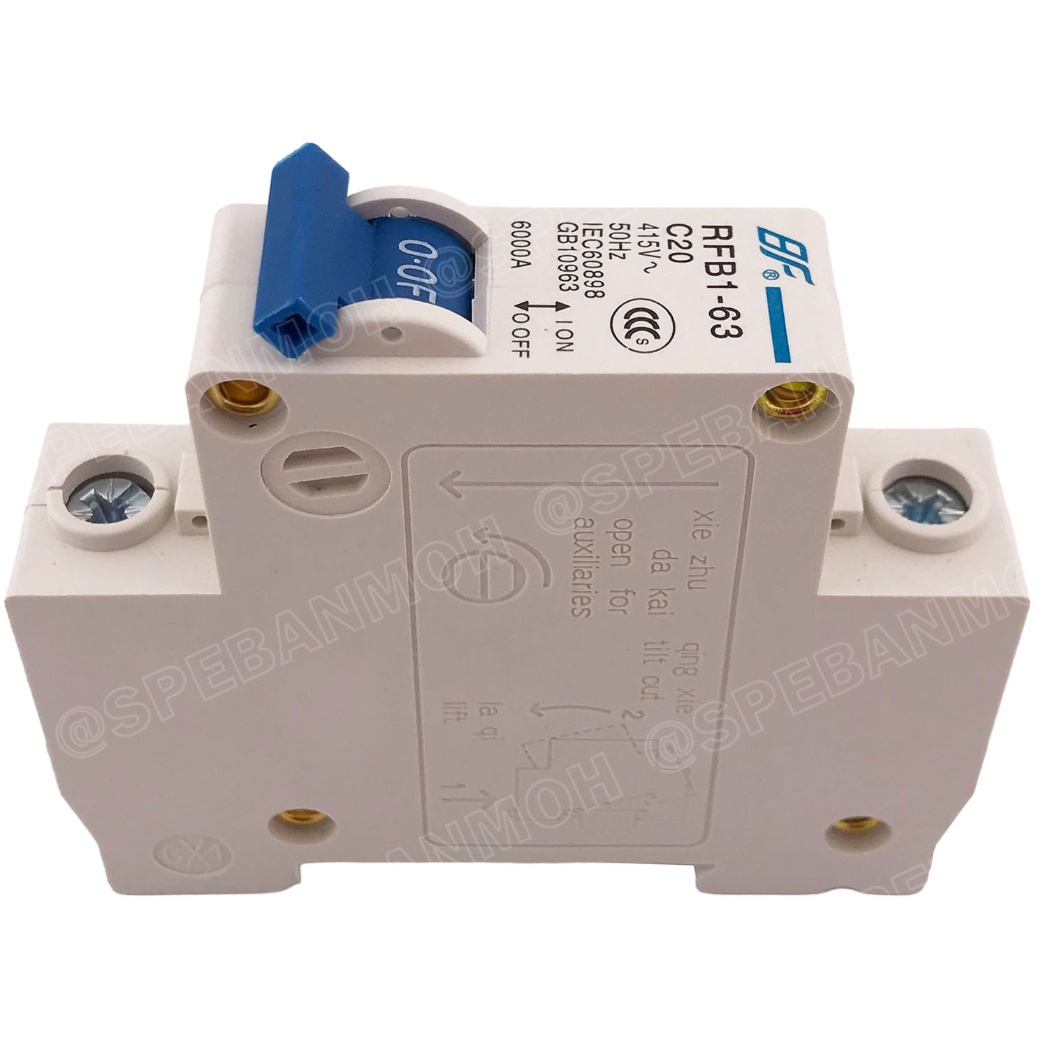 [ 1ชิ้น ] FB1-63-1P 20A BF เบรกเกอร์ ดีซี 1P 20แอมป์ 1Pole DC Breaker 600 VDC DC Circuit Breaker 1P สำหรับงาน solar cell เบรกเกอร์ไฟฟ้าโซลาร์เซลล์ DC ป้องกันกระแสเกิน ใช้ได้กับไฟฟ้ากระแสตรง DC เบรกเกอร์ 1โพล Solar Breaker เซอร์กิตเบรกเกอร์ MCB Breaker