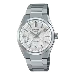 CASIO EDIFICE รุ่น EFK-100D-7A สายสีเงิน หน้าปัดสีขาว สินค้าของเเท้ รับประกันศูนย์ CMG