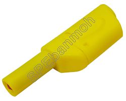 [ 2ชิ้น ] ปลั๊กกล้วย/บานานา (Banana plug )แบบสปริง BNN-018 สีเหลือง / YEL
