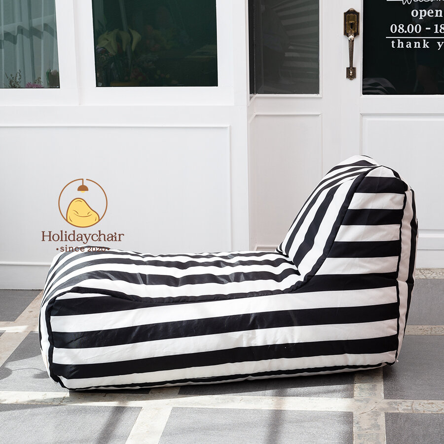 เบาะนั่งเม็ดโฟม เก้าอี้บีนแบ็ค ทรงตัวแอล ผ้าเอาท์ดอร์ (Outdoor) กันน้ำ กันแดด ใช้งานกลางแจ้งได้ เบาะนั่งเล่น bean bag บีนแบค เก้าอี้เม็ดโฟม โซฟามินิมอล โซฟาบีนแบค โซฟาเม็ดโฟม รุ่น HCS-009