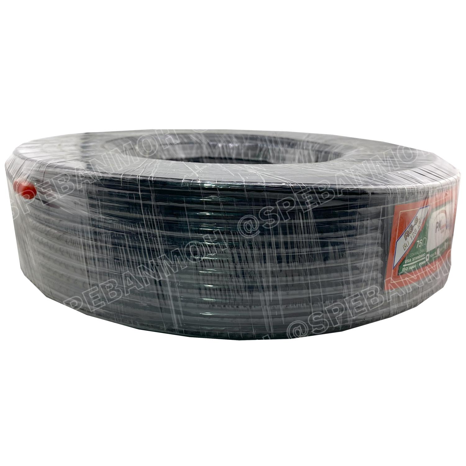 [ 100 เมตร ] PK-RG6-128 สาย RG6 Indoor Shield 90% RG6/U Shield, สีดำ สายโคแอกเชียล Coaxial Cable สายสัญญาณ สายเดินกล้องวงจรปิด RG6 ชีล 95% ใช้งานภายใน สาย CCTV สายชีลกันสัญญาณรบกวน เดินกล้องวงจรปิด CCTV ชีล 128เส้น พีเค สายอากาศทีวี สายโคแอ็กเชียล