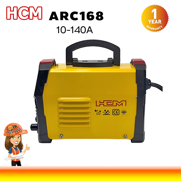 HCM ARC168 ตู้เชื่อม เครื่องเชื่อม เชื่อมธูป กระแสเชื่อม 10-140A แถมลวดเชื่อม 1.6 / 2.0 มม.(ในกล่องอย่างละ 1/2กิโล)