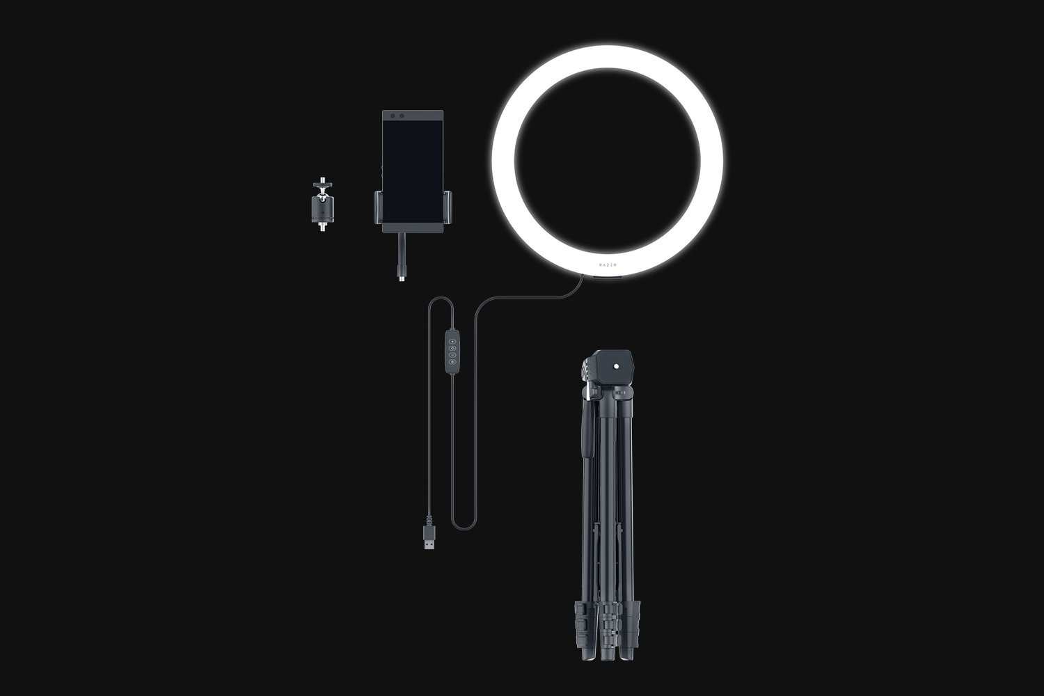 Razer Ring Light 12” USB LED Ring Light for PC and Mobile Streaming ไฟ LED แบบวงกลม