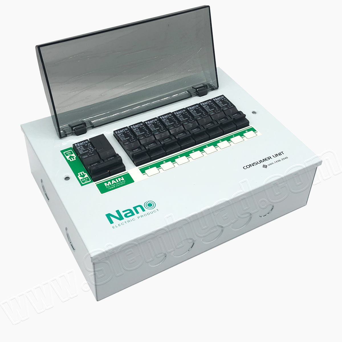 ตู้คอนซูมเมอร์ยูนิตระบบปลั๊กออน (ฝาเหล็ก/กล่องเหล็ก) CONSUMER UNIT (์NANO) PCU series, PCM series, PCR series