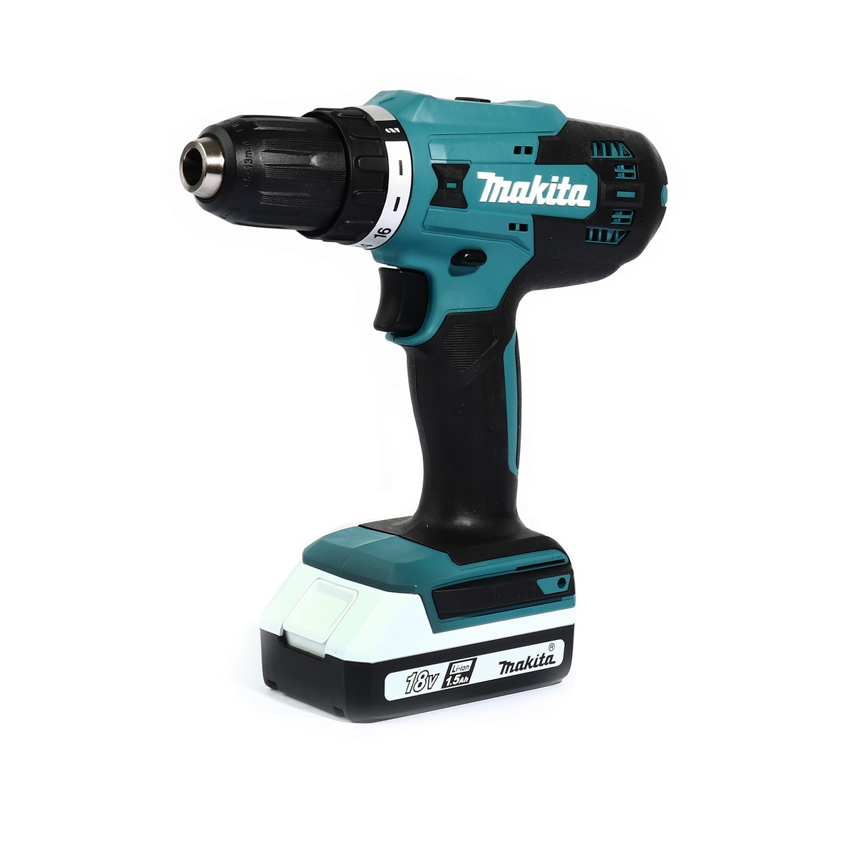 MAKITA สว่านไขควงไร้สาย 18V. 1/2 นิ้ว รุ่น DF488D005 แบต 1.5Ah.x2 พร้อมแท่นชาร์จ + อุปกรณ์เสริม 74 ชิ้น