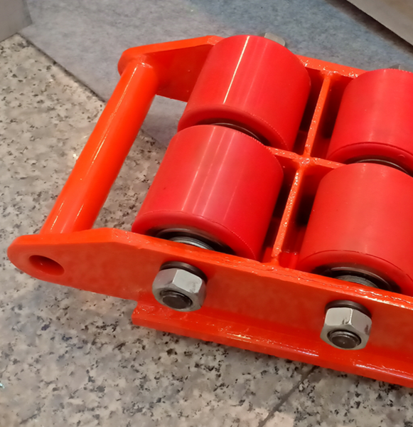 เต่าลากเครื่องจักรรุ่นล้อ PU ขนาด 6 ตัน