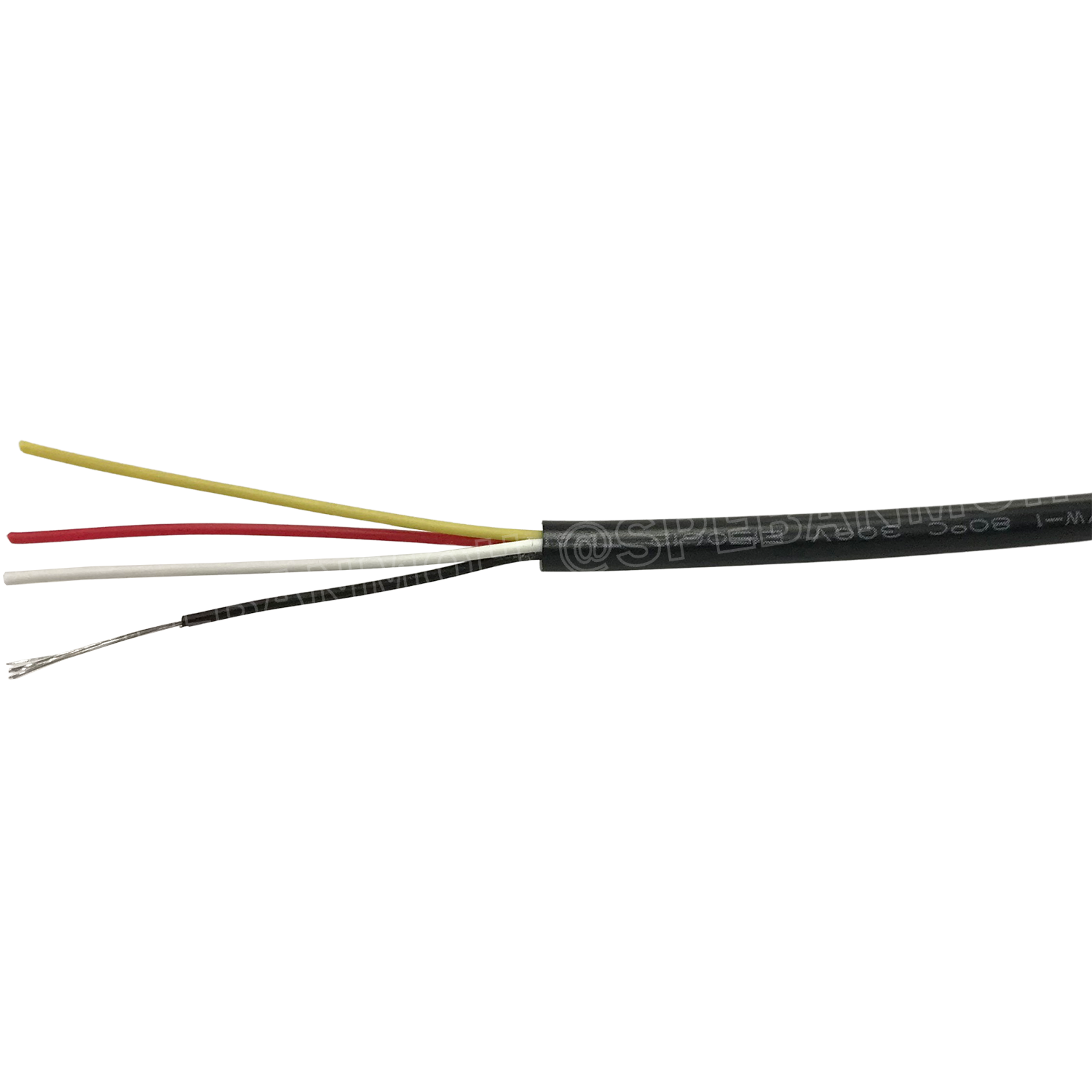 [ 3 เมตร ] TW-2464-28AWG-4C สายมัลติคอร์ 4Cx28AWG UL2464 300V 80°C Multicore Cable สายคอมพิวเตอร์ UL 2464 AWM 2464 20AWG VW-1 80°C 300V E150612 THAI WONDERFUL 28AWG -F-(LF) AWM I/II A FT1 80°C 300V สาย DC สายไฟ ดำแดง สายมัลติคอร์