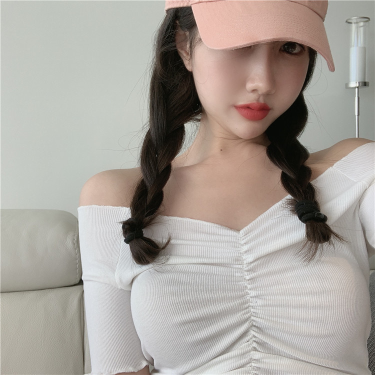 เสื้อครอปไหมพรม Mini crop top