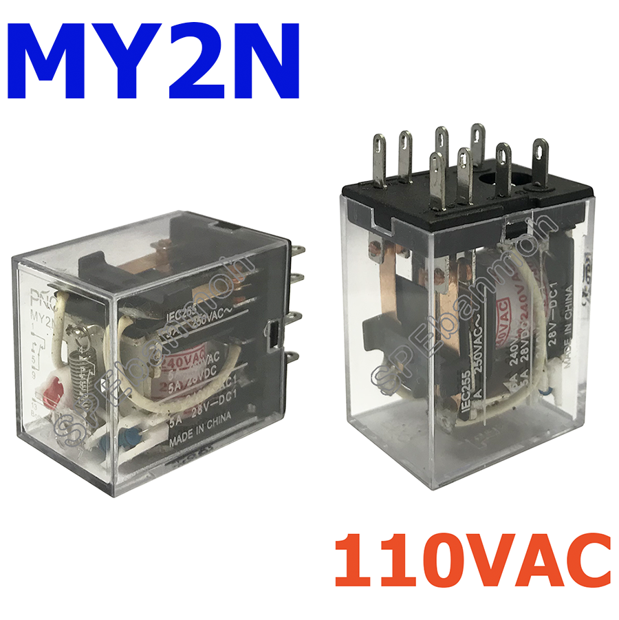 MY2N-110AC รีเล์ย์ MY2 (MY2 Relay) 110VAC 5A 250VAC 5A 28VDC