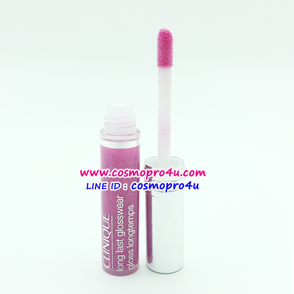 ลิปกลอส (คลินิกข์) สีชมพู CLINIQUE Long Last Glosswear #24 Love at First Sight รักแรกพบ ให้ประกายเงางาม ปกป้อง ดูแลริมฝีปาก ป้องกันปากแตกแห้ง