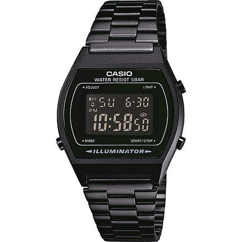 CASIO Standard รุ่น B640WB-1BDF สายสแตนเลส สีดำ สินค้าของเเท้ รับประกันศูนย์ CMG