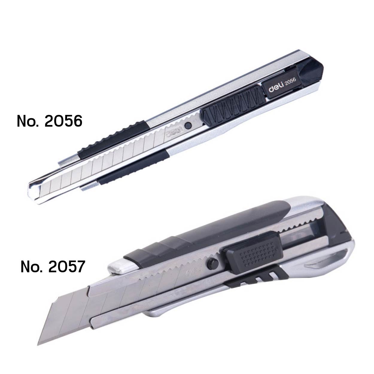 คัตเตอร์ แบบเหล็ก Deli รุ่น EXCEED No.2056 / No.2057