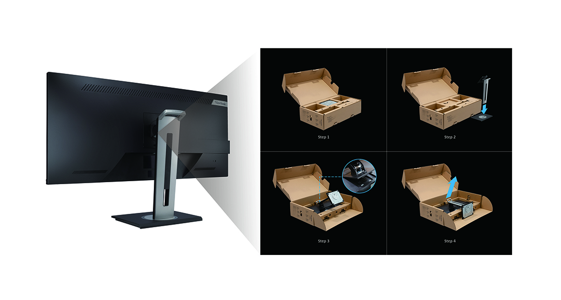 Monitor ViewSonic VG3448 34” Ultrawide 21:9 Advanced Ergonomics Business ประกันศูนย์ไทย