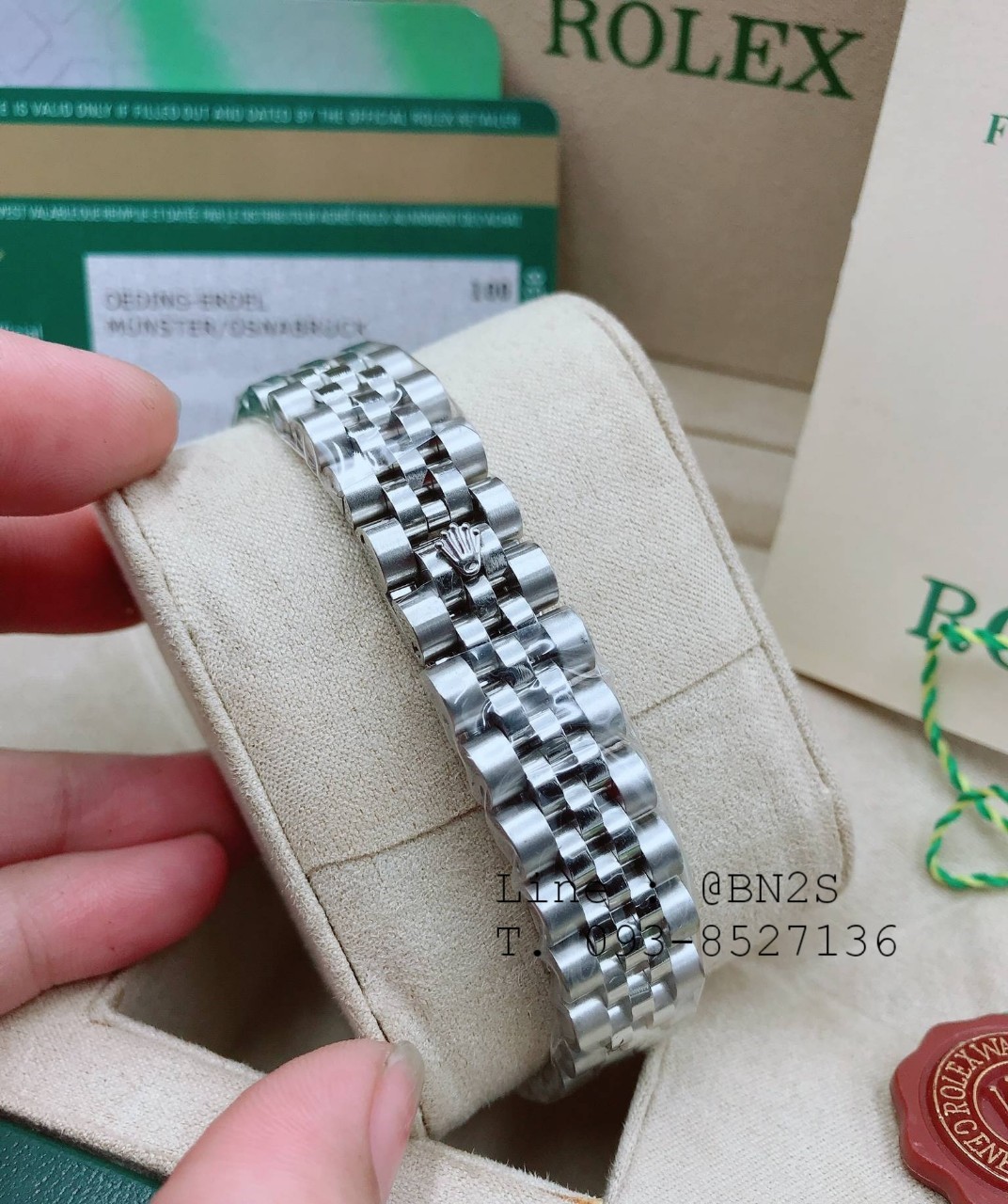 ROLEX DATEJUST Watch หน้าปัดกลม เรือนเงิน หน้าปัดำ 31 มม. มาพร้อมกล่องครบชุดตามรูป