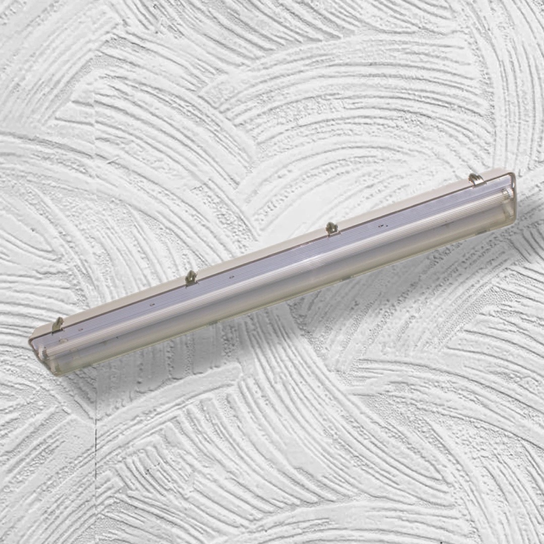 โคมกันน้ำกันฝุ่น1x20wพร้อมหลอดT8 สั้น