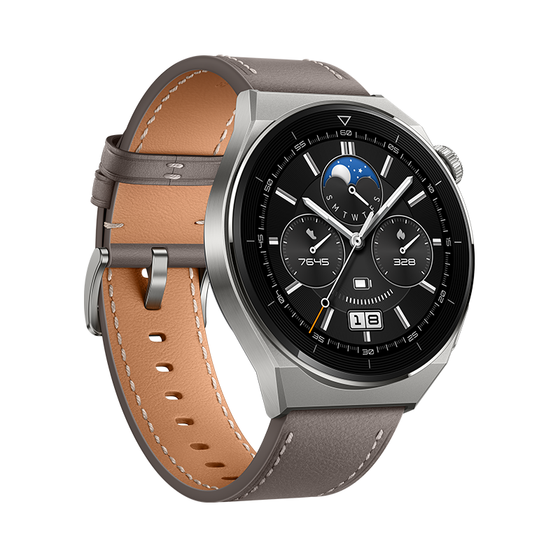 HUAWEI WATCH GT 3 Pro Titanium วัสดุ Nanocystalline Ceramic การวัดคลื่นไฟฟ้าหัวใจ ECG1 รับประกัน 1 ปี
