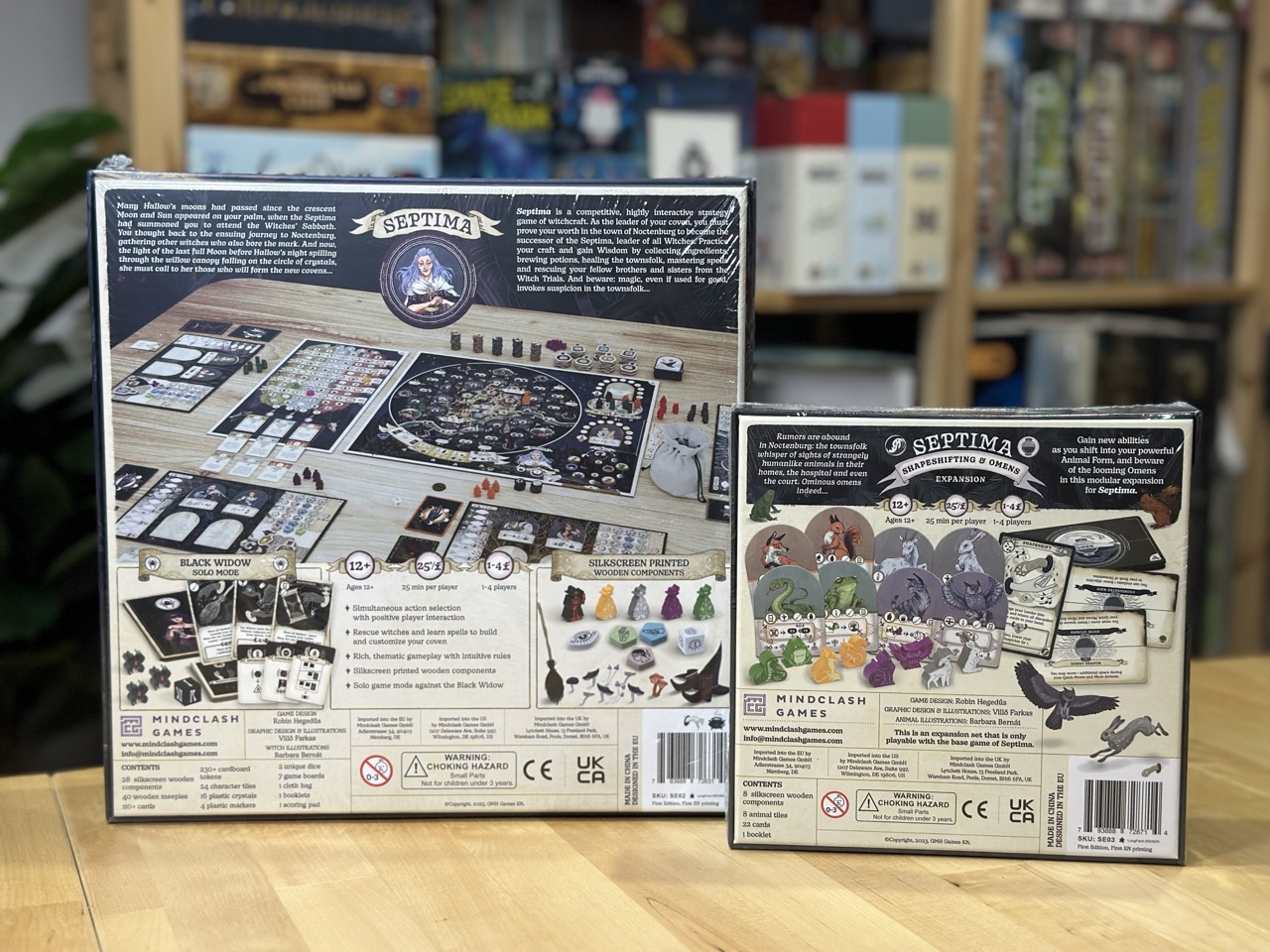 Septima: เกมบอร์ดแม่มดสุดลึกลับ พร้อมภาคเสริม Shapeshift & Omens บอร์ดเกม ของแท้