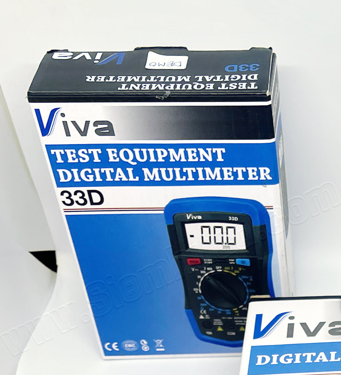 ดิจิตอลมัลติมิเตอร์ วัดกระแส DC 10A, วัดแรงดันไฟฟ้า AC/DC 600V, วัดความต้านทาน 2 MΩ / DIGITAL MULTIMETER (Viva) 33D