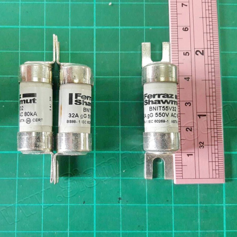 ฟิวส์ลิงค์ มาตรฐาน BS88 LV Fuse, standard BS88 size 17x49 (Ferraz Shawmut, MERSEN) 415V, 550V, 690Vac Breaking Capacity : 80KA