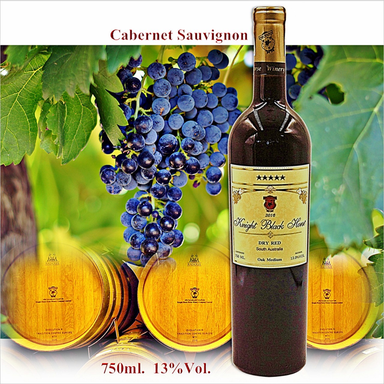 Knight Black Horse ไนท์ แบล็ค ฮอร์ส ไวน์แดง Red Wine Cabemet Sauvignon
