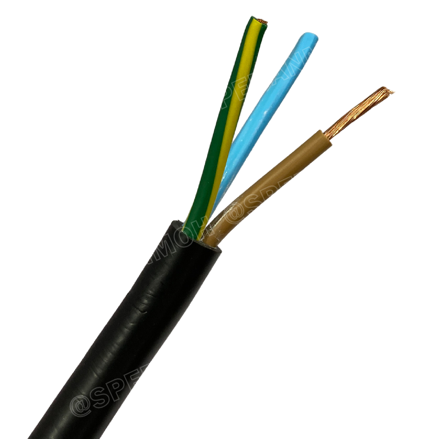 [ 100 เมตร ] VCT-G 2X2.5/2.5 สายคอนโทรลและสายอ่อน 3Gx2.5 mm2 Flexible annealed copper IEC53-G sq.mm VCT 2C+GRD VCT 3คอร์ VCT 3C X 2.5 สายVCT สายไฟเมน สายไฟบ้าน สายปลั๊ก VCT AC Power Cable สายพาวเวอร์ สายดำ VCT Cable สายไฟ วีซีที กราวด์ สายอ่