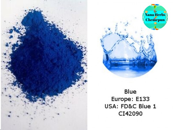 สีน้ำเงินเข้มละลายน้ำชนิดผง Brilliant Blue (CI42090) (Water-Soluble) Purify 85-100 %(Powder)