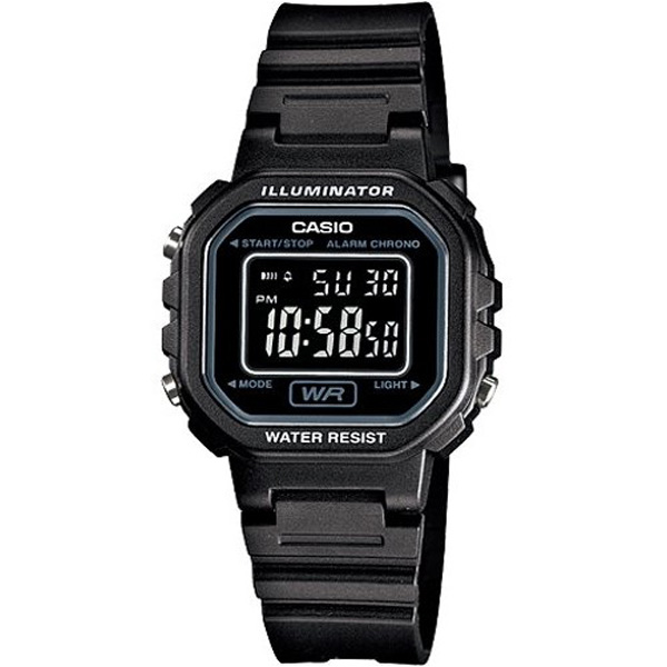 CASIO Standard รุ่น LA-20WH-1BDF สายเรซิ่น สีดำ เรือนเล็ก