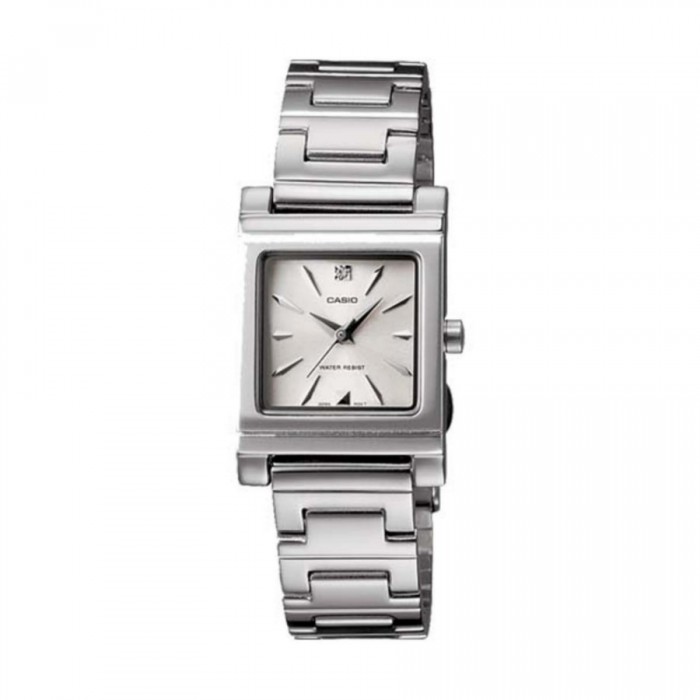 CASIO Standard รุ่น LTP-1237D-7A2DF สีเงิน หน้าปัดขาว สายสแตนเลส สินค้าของเเท้ รับประกันศูนย์ CMG